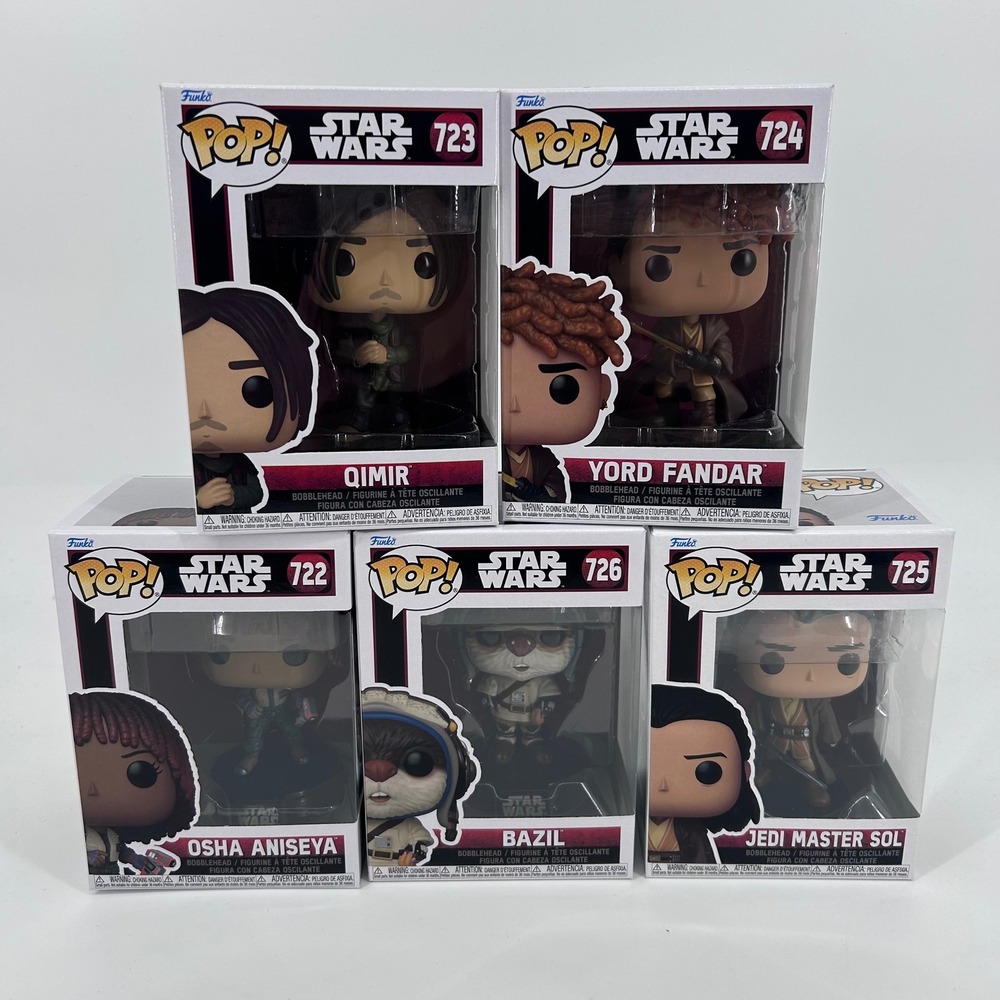Funko Pop Star Wars The Acolyte Set Osha Qimir Yord Sol Bazil 722-726 New